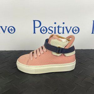 Buscemi Pink and Navy Kids Sneakers